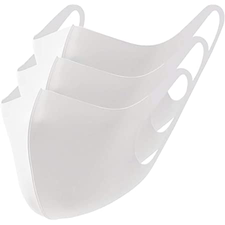 【Amazon限定ブランド】マスク さらっと 4枚組 男女兼用 フィット感 耳が痛くなりにくい 呼吸しやすい 伸縮性抜群 立体構造 丸洗い 繰り返し使える レギュラー Mサイズ ホワイト Home Cocci