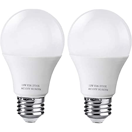 LED電球 口金直径26mm 100W形相当 電球色 12W 1280ルーメン 一般電球 広配光タイプ 密閉形器具対応 全方向タイプ 断熱材施工器具対応 省エネ セット (100形電球色2個入)