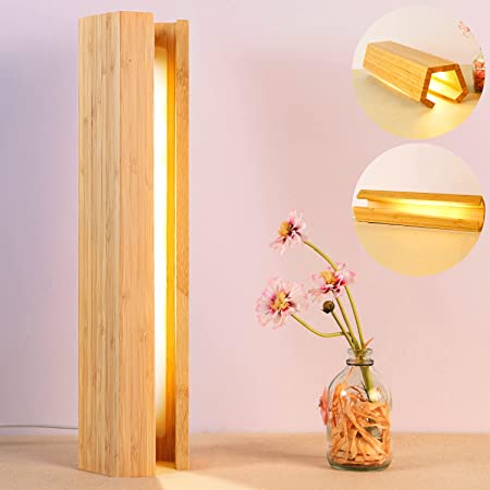 LEDの木製の電気スタンド、寝室のベッドサイドのナイトライト、調光可能なLed照明、創造的な家の装飾のテーブルランプ、ユニークな新築祝いのギフト