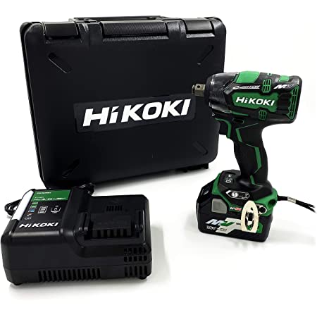 【Amazon.co.jp限定】HiKOKI(ハイコーキ) 旧日立工機 コードレスインパクトレンチ 36V マルチボルト 充電式 WR36DC(XP) 初回修理保証付き 蓄電池1個、充電器、ケース付き