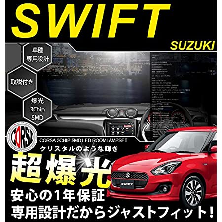 BENECOM(ベネカン) スイフト スイフトスポーツ専用 エアコンリング ダイヤルカバー ドレスアップ 内装 (レッド)