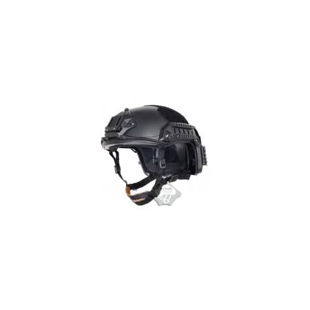 FMA 通用版ハーフシールマスク（折りたたみ） タクティカルヘルメットアウトドアゲーム用（黒）