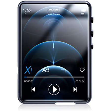 MP3プレーヤー AGPTEK 32GB内蔵 Bluetooth5.0 mp3プレイヤー 3D曲面 音楽プレーヤー スピーカー内臓 HIFI超高音質 2.4インチ大画面 スピーカー内蔵 デジタルオーディオプレーヤ 小型 超軽量 FMラジオ 録音 最大128GBまで拡張可能 日本語説明書付き