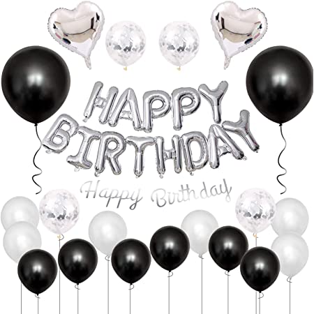 AnGlam 68枚 男の子 20歳 誕生日 飾り付け セット 数字バルーン 組み合わせ 「HAPPY BIRTHDAY」バナー、ブルー シルバー 風船、誕生日 デコレーション