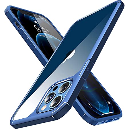 CASEKOO iPhone 12 Pro Max 用 ケース 6.7 インチ クリア 米軍MIL規格 耐衝撃 SGS認証 カバー ストラップホール付き ワイヤレス充電対応 アイフォン 12 Pro Max 用 ケース(クリア)