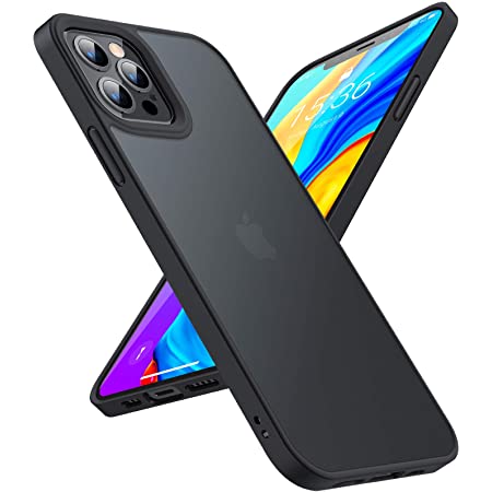 CASEKOO iPhone 12 Pro Max 用 ケース 6.7 インチ クリア 米軍MIL規格 耐衝撃 SGS認証 カバー ストラップホール付き ワイヤレス充電対応 アイフォン 12 Pro Max 用 ケース(クリア)