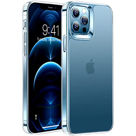 CASEKOO iPhone12 Pro 用 ケース iPhone12 用 ケース クリア 黄変防止 耐衝撃 米軍MIL規格 耐久性 感 SGS認証 カバー ストラップホール付き ワイヤレス充電対応 2021年 アイフォン 12/12Pro 用 6.1 インチ ケース(クリア)