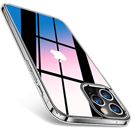 ESR iPhone12Pro Max 用 ケース メタルキックスタンド 透明 tpuカバー 縦置き 横置き対応 6.7 インチ ソフト クリア