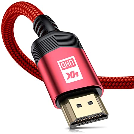 Miracase HDMI ケーブル 2m ハイスピード HDMI CABLE 4K 60Hz 対応 HDMI2.0規格 PS4/3,Xbox, Nintendo Switch, Apple TV, Fire TV,PCなど適用18gbps 高速イーサネットHDR/3D/イーサネット対応（2.0m,赤）