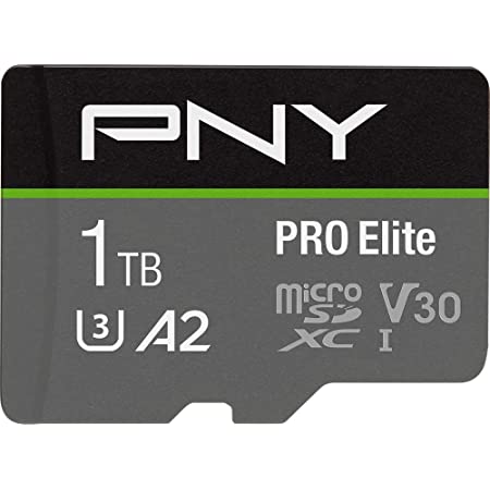 PNY ブランド microSD U3 V30ハイスピードメモリカード 1TB P-SDU1TBV32100PRO-GE