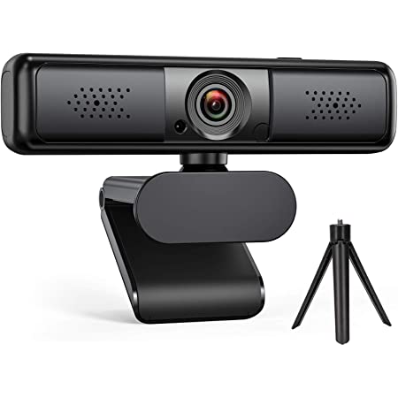MOERTEK マイク付きWebカメラ、1080P HD Webカメラ、PCラップトップデスクトップ用USB Webカメラ、ホームオフィス用ビデオ通話および録画ストリーミングカメラ