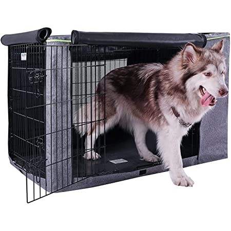 YOPRIAペットサークルカバー ケージカバー 犬用ケージカバー、防水性と耐久性のある サンシェード、防塵・防風のペット用犬小屋カバー YR28501