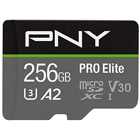 PNYブランド microSD U3 V30ハイスピードメモリカード 256GB P-SDU256V32100PRO-GE