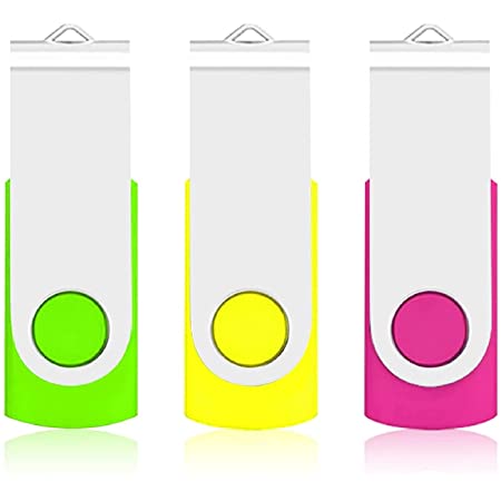 5個セット 64GB USBフラッシュメモリ Exmapor USBメモリ キャップ式 五色（赤、黒、銀、緑、青）5年保証