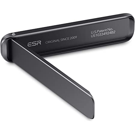 ESR スマホ キックスタンド メタル 縦置き 横置き対応 スタンド 角度調節可能 ipad/iPhone/Android多機種対応 – 黒