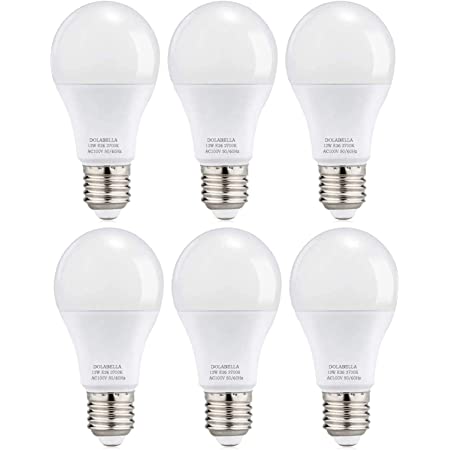 LED電球 E26口金 直径26mm 100W形相当 電球色相当 12W 1320lm 広配光タイプ 省エネ 高演色 密閉形器具 断熱材施工器具対応 (電球色 6個)