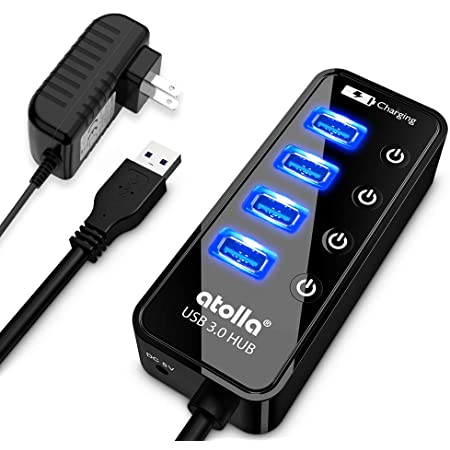 【Ewise】USB3.0 ハブ 4ポート 電源ポート付 usbハブ セルフパワー・バスパワー 5Gbps 高速データ転送 Windows/Mac/mini/iMac & Surface Pro/ノートPC/PS4 他対応 テレワーク リモート 在宅勤務 (ホワイト)