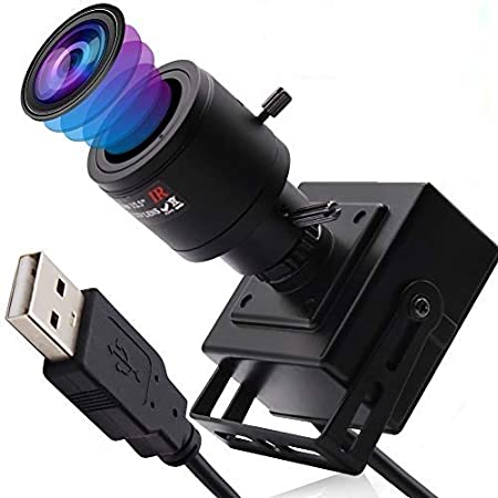 ELP バリフォーカルレンズ USBカメラ 800万画素 フルHD ウェブカメラ 2448P 超小型ウェブカメラ IMX179/プラグ＆プレイ/フリードライバー 2.8-12mmバリフォーカルレンズ Usb カメラ 動画配信 家庭会議 ゲーム実況 授業カメラ 対応Windows/Android/Macウェブカメラ（モデル：ELP-USB8MP02G-SFV 2.8-12mm-JP）