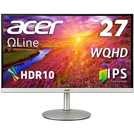 Acer WQHDディスプレイ CB272Usmiiprx 27型ワイド IPS 非光沢 WQHD(2560×1440) 1ms (VRB) 48-75Hz(HDMI/DisplayPort) HDMI HDR10 高さ調整