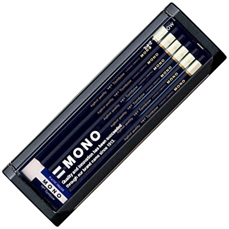 Amazon.co.jp 限定 お名入れ付 横書き トンボ鉛筆 鉛筆 モノ100 1ダース MONO-100 HB (ケース付き) お名入れ刻印サービス 4901991000016