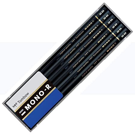 Amazon.co.jp 限定 お名入れ無料☆横書き トンボ鉛筆 鉛筆モノRS 2B 紙箱 MONO-RS 2B １ダース(12本)