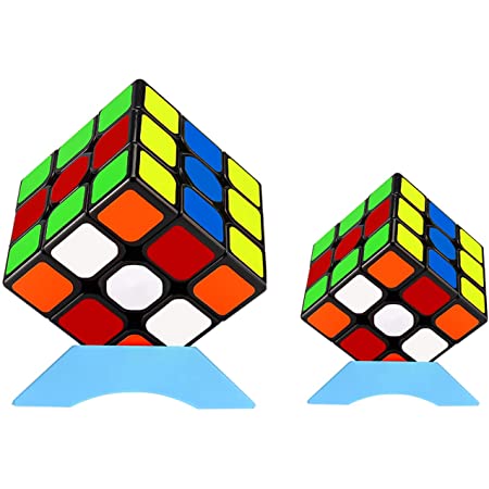 XMD 魔方 キューブ 立体パズル ポップ防止 世界基準配色 競技用 公式·WCA国際大会規格 脳トレ おもちゃ (3×3、3×3 二個入)