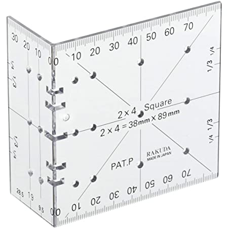 Sourcemall L型直角定規 直角定規 コーナークランプ 固定 強化プラスチック製 木工ツールDIY工具 (100mm (6点セット))