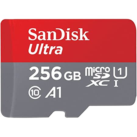 SanDisk 256GB Ultra microSDXC UHS-I Memory Card with Adapter – 120MB/s, C10, U1, Full HD, A1, Micro SD Card – SDSQUA4-256G-GN6MA