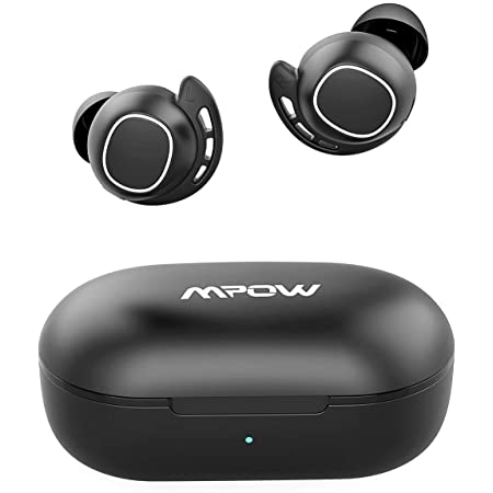 Mpow M30 ワイヤレス イヤホン bluetooth5.0 スポーツイヤフォン 25時間音楽再生 IPX7防水 AAC Siri対応 MCSync Type-C充電 片耳対応 左右分離型 マイク搭載 タッチコントロール ベースサウンド 完全 ワイヤレス イヤホン ブルートゥース イヤホン iphone Android 18ヶ月保証 ブラック