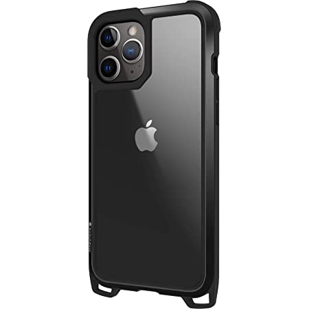 【SwitchEasy】 iPhone12Pro / iPhone12 対応 ケース 耐衝撃 クリア 携帯ケース アルミ フレーム 衝撃 吸収 薄型 透明 カバー クロスボディ ショルダー ストラップ/カラビナ 付き [ iPhone12 Pro/iPhone 12 /アイフォン12プロ / アイフォン12 対応 ] Odyssey シルバー
