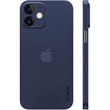iPhone 12 mini対応ケース 0.3㎜超薄型 memumi® 全面保護カバー 指紋防止 傷付き防止 5.4インチ 人気ケース·カバー（クリアブラック）