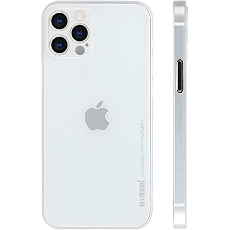 iPhone 12 mini対応ケース 0.3㎜超薄型 memumi® 全面保護カバー 指紋防止 傷付き防止 5.4インチ 人気ケース·カバー（クリアブラック）