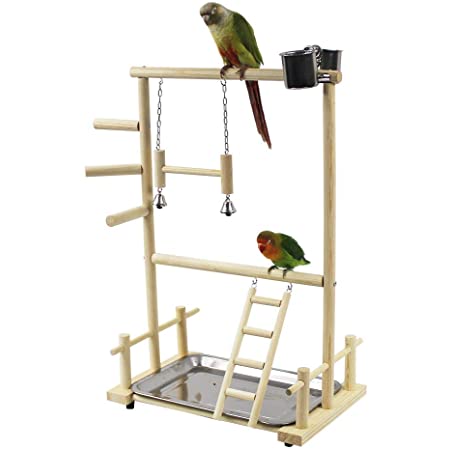 鳥 とまり木 はしご 2層設計 インコ おもちゃ 止まり木 階段 鳥用品 ペット用品 インコ ブランコ 止まり木 ケージに適合 取り付け簡単