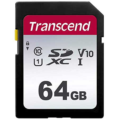 Transcend SDカード 64GB UHS-I U1 V10 対応 Class10 (最大転送速度95MB/s) 5年保証 TS64GSDC300S-E2【Amazon.co.jp限定】