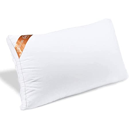 枕 カバー２枚付き（水洗い綿素材） まくら 高反発枕 横向き対応 丸洗い可能 立体構造43x63cm (グレー)