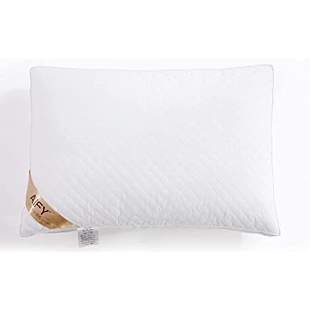 枕 カバー２枚付き（水洗い綿素材） まくら 高反発枕 横向き対応 丸洗い可能 立体構造43x63cm (グレー)