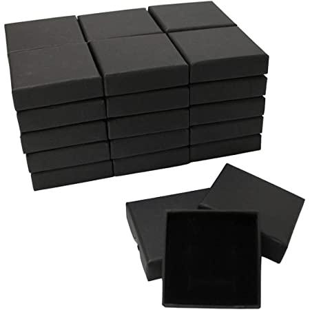 nbeads ギフトボックス 12個セット 7.5×7.5×3.5cm アクセサリー ラッピング ラッピングボックス リボン 箱 パッケージ プレゼント 正方形 包装 贈り物 ホワイト