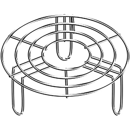NUOLUX 蒸し器 蒸しスタンド ステンレス鋼 多機能 炊飯器ラック 耐熱断熱ラック 便利 料理用 キッチン用品（20X20X7CM）