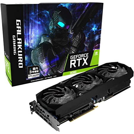 玄人志向 NVIDIA GeForce RTX3090搭載 グラフィックボード GDDR6X 24GB トリプルファンモデル【国内正規代理店品】GG-RTX3090-E24GB/TP