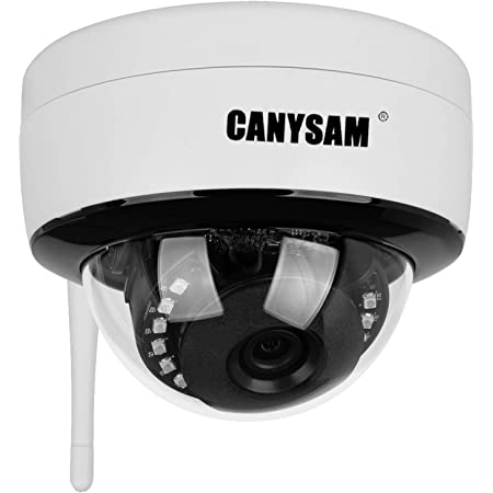 CANYSAM 防犯カメラ 屋外 ワイヤレス SDカード録画 留守 監視カメラ ネットワークカメラ 家庭用 スマホ マイク内蔵 500万画素 簡単 設置 車上荒らし 遠隔監視 防水 IPカメラ 屋内 無線