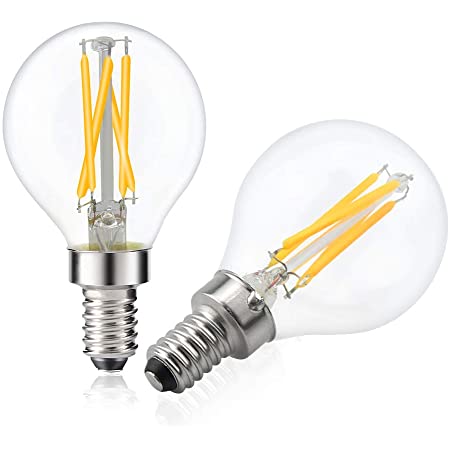 LED電球 消費電力5W 450lm 口金E14 G45 電球色3000K 小型電球 シャンデリア 40W形相当 広配光タイプ 220角度 6個入 省エネ 電気代節約