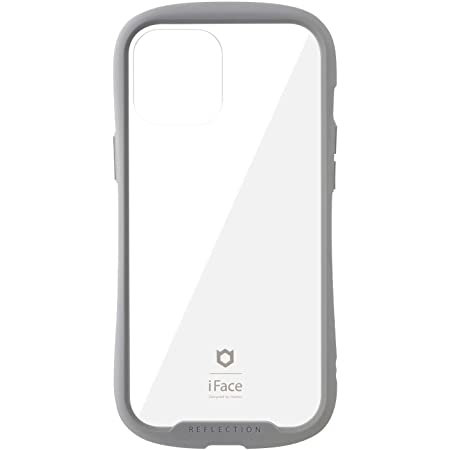 iFace Reflection iPhone 12/12 Pro ケース クリア 強化ガラス [グレー]