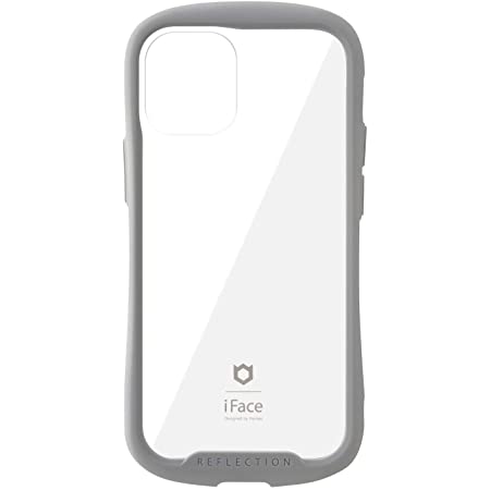 iFace Reflection iPhone 12 mini ケース クリア 強化ガラス [グレー]