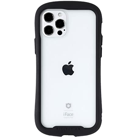 iFace Reflection iPhone 12 mini ケース クリア 強化ガラス [ブラック]