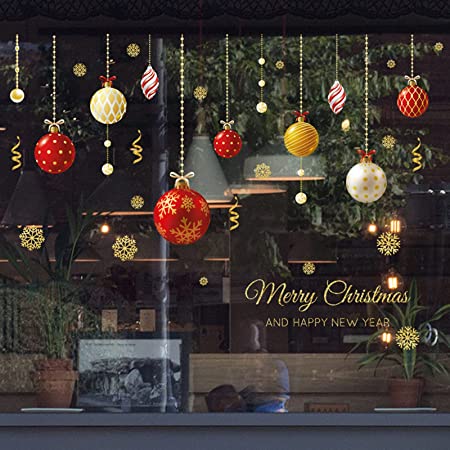 【BEAUTY PLAYER】クリスマス 静電ステッカー 4ページ入り ウォールステッカー クリスマス 飾り 窓 ウィンドウ 雪の結晶 サンタークロス クリスマスツリー MERRY CHRISTMAS プレゼント