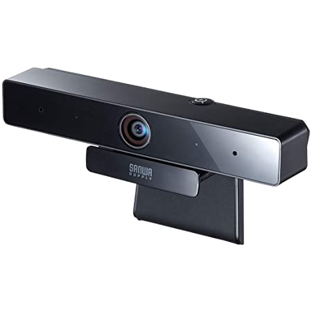 サンワサプライ WEBカメラ 500万画素 広角レンズ 有線USB接続 マイク内蔵 ブラック CMS-V51BK