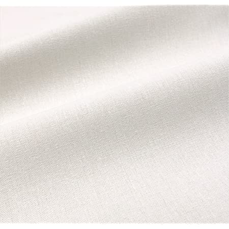 moonfarm 高密度 純白 綿麻 無地 生地 約幅1.5m×1m～5m 手芸 裁縫 用 (5m)