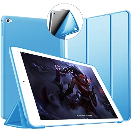 iPad mini4 ケース TiMOVO iPad Mini5 ケース 第5世代 / 第4世代適用 半透明 薄型 PU レザー キズ防止 三つ折り TPU スタンド 衝撃吸収 オートスリープ機能付き SilverGray