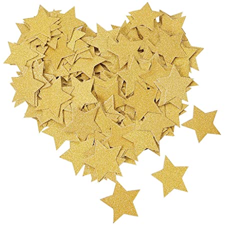 #N/A 150部分の木製の星の形のスノーフレークの自然な木のクリスマスの装飾