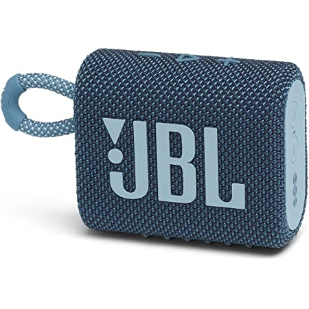 JBL GO 3 Bluetoothスピーカー USB C充電/IP67防塵防水/パッシブラジエーター搭載/ポータブル/2020年モデル ブルー JBLGO3BLU 【国内正規品/メーカー1年保証付き】